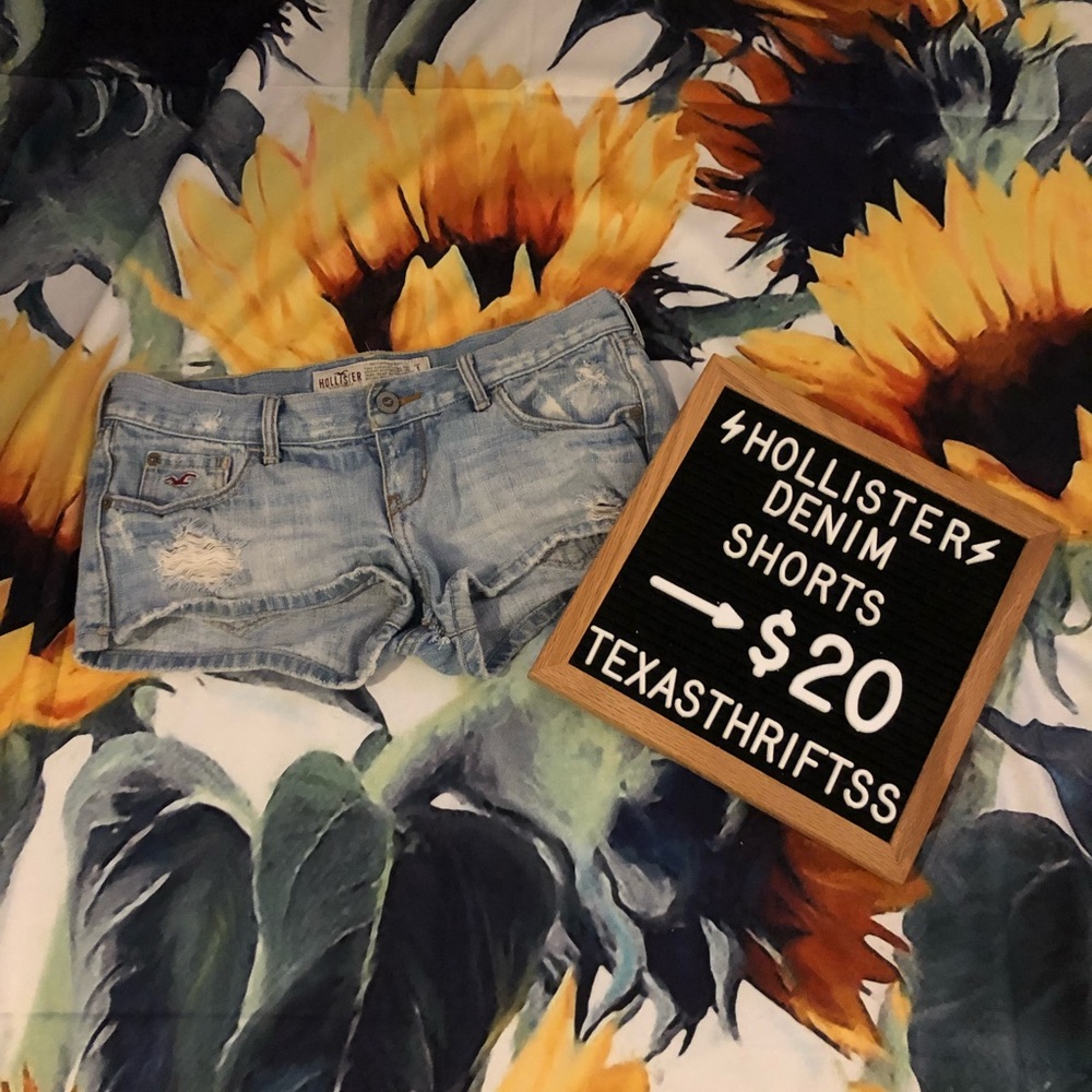 hollister denim shorts